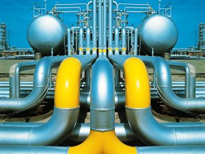 natural gas plant pipes