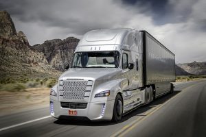 Freightliner Inspiration Truck Unveiled at Hoover Dam. First Licensed Autonomous Commercial Truck to Drive on U.S. Public Highway