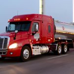 Groendyke Transport Tanker on CPCH Bridge 908x304