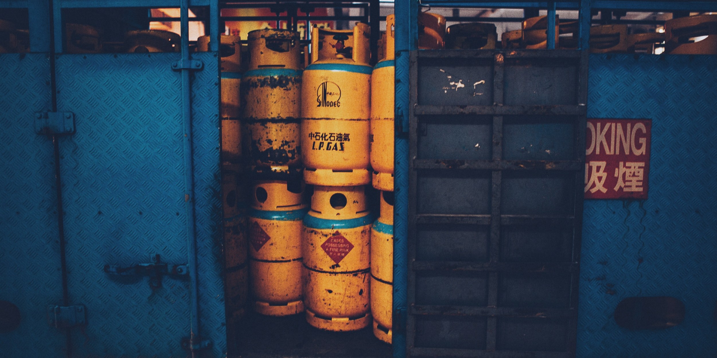 LPG Tanks in Prince Edward, Hong Kong