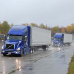 low angle 3 trucks