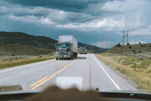 Trucks on Roadway