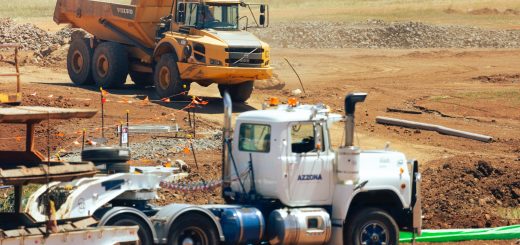 Photo by Troy Mortier on Unsplash, Heavy Equipment in Field with off road HD Truck