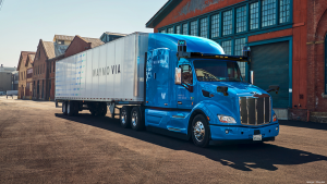  CH Robinson Waymo VIA Autonomous Truck at warehouse