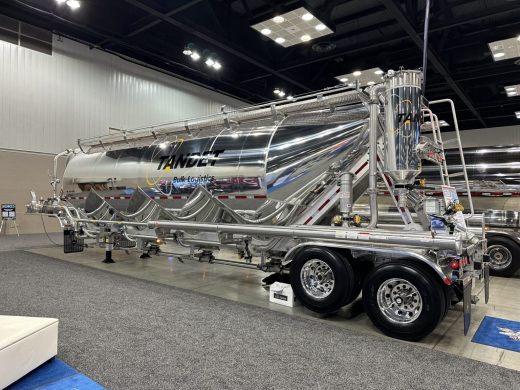 Tremcar showcasing BTI AutoClean Filtration System on tank trailer