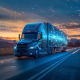 Trucking telematics connected vehicles, data analysis and transportation technology