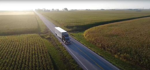 Buckshot Trucking - Aerial Shot of Truck