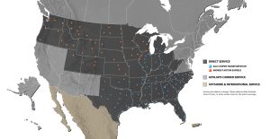 AAA Copper LTL Coverage Map