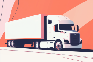 Artistic Render of Modern Big Rig