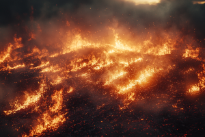 render of wildfire