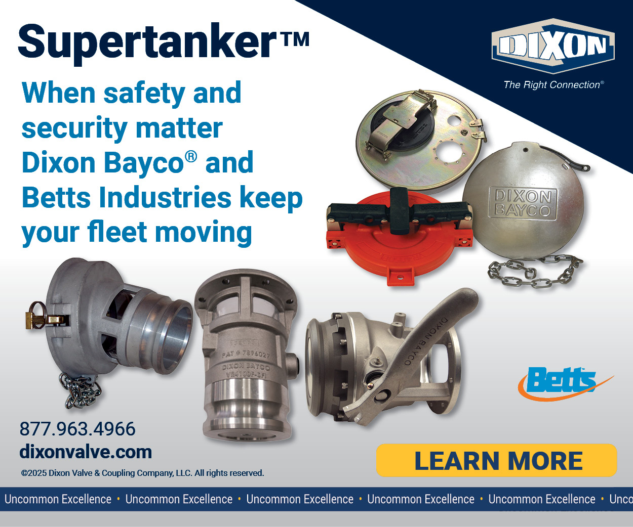 Dixon Bayco supertanker-MarchApril-2025 Banner