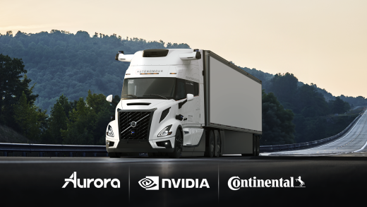 Driverless Truck Partnership Continental, Aurora and Nvidia