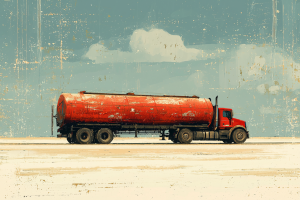 Crude Oil Tanker Illustration