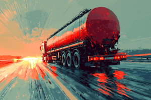 Oil Tanker Illustration
