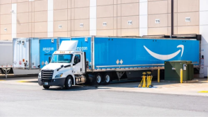 Amazon LTL Expansion shown by Amazon LTL Truck and Trailer 