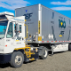 Orange EV ABF Freight Truck