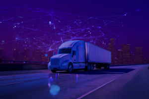 Artistic render of a Rig with telematics data points