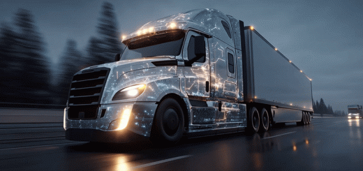 Video render of a Rig with advanced telematics and generative AI software