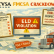 Roadcheck ELD Enforcement Editorial Illustration