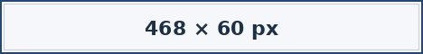 468x60 Leaderboard - Header - Ad Example