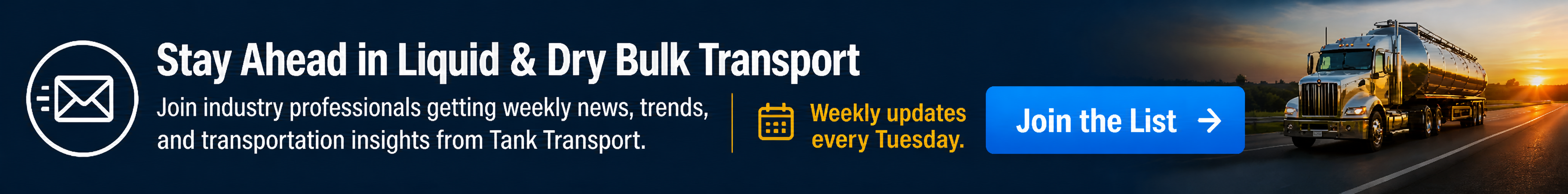Subscribe to Tank Transport Trader Newsletter