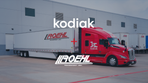 Autonomous Trucking Expansion: 7 Powerful but Cautious Signals From California Rules and Kodiak Growth 5 Kodiak AI autonomous truck hauling a Roehl Transport trailer for autonomous freight service.