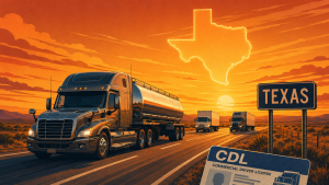 Texas CDL English Rule Highway Illustration