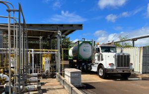 Renewable Diesel Mandate Reality Check: 7 Critical Pressures Facing U.S. Fuel Markets 18 Pacific Biodiesel tanker truck delivering biodiesel at an industrial fuel facility in Hawaii.