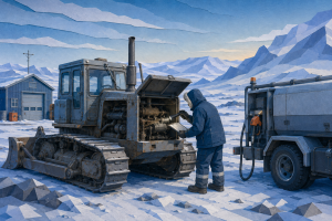 EPA Extends Arctic Diesel Waiver as Alaska Supply Disruption Persists 4 Arctic diesel waiver illustrated by a fuel tanker traveling toward a remote Alaska fuel terminal