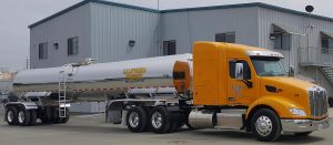 Trimac Acquires California Freight in Major Food-Grade Expansion 4 California Freight Peterbilt tractor connected to a stainless-steel food-grade tanker