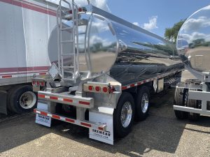 Tremcar’s Andy Mulvey to Retire September 30 2 Rear three-quarter view of a polished Tremcar tank trailer with a ladder and tandem axles.